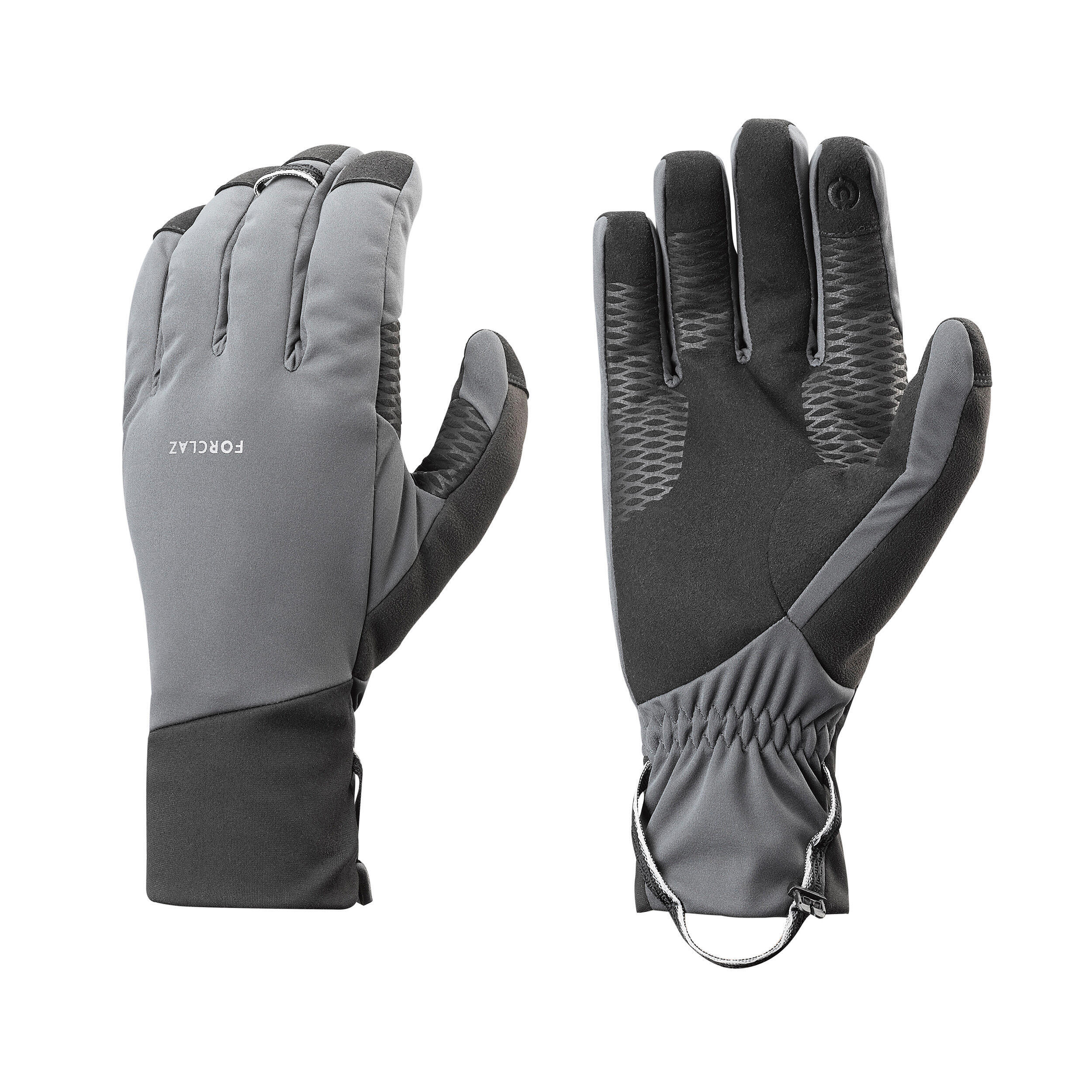 Sous-gants en soie de trekking montagne - MT 500 noir - adulte