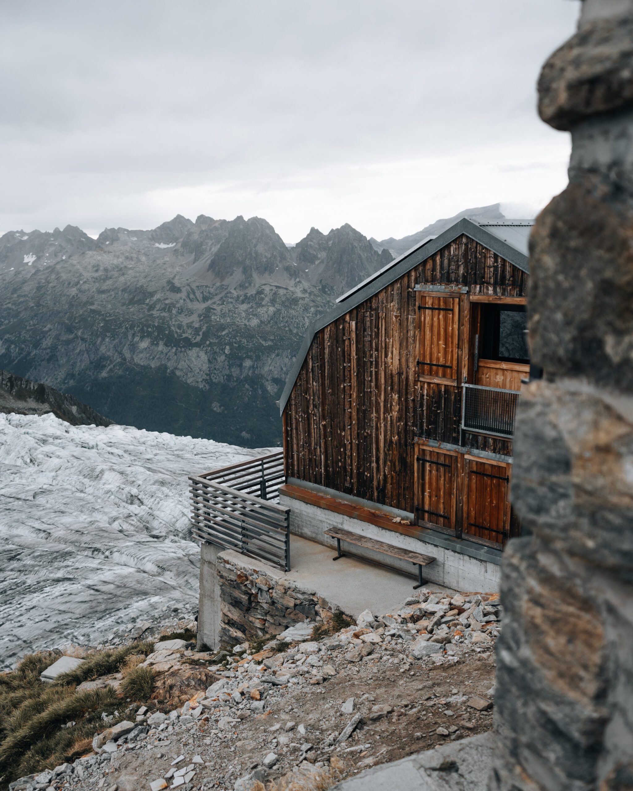 Nuit au refuge Albert 1er dans le massif du Mont-Blanc