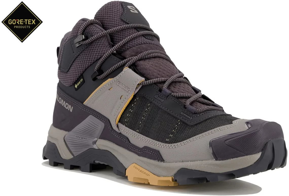 tige moyenne Salomon X Ultra 5 GTX Mid — Les meilleures chaussures randonnée femme 2026