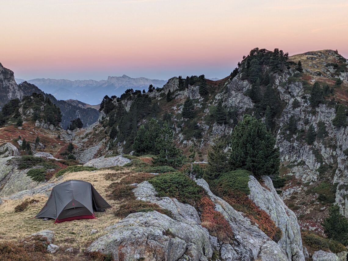 2 jours de rando-bivouac au lac Longet en Belledonne