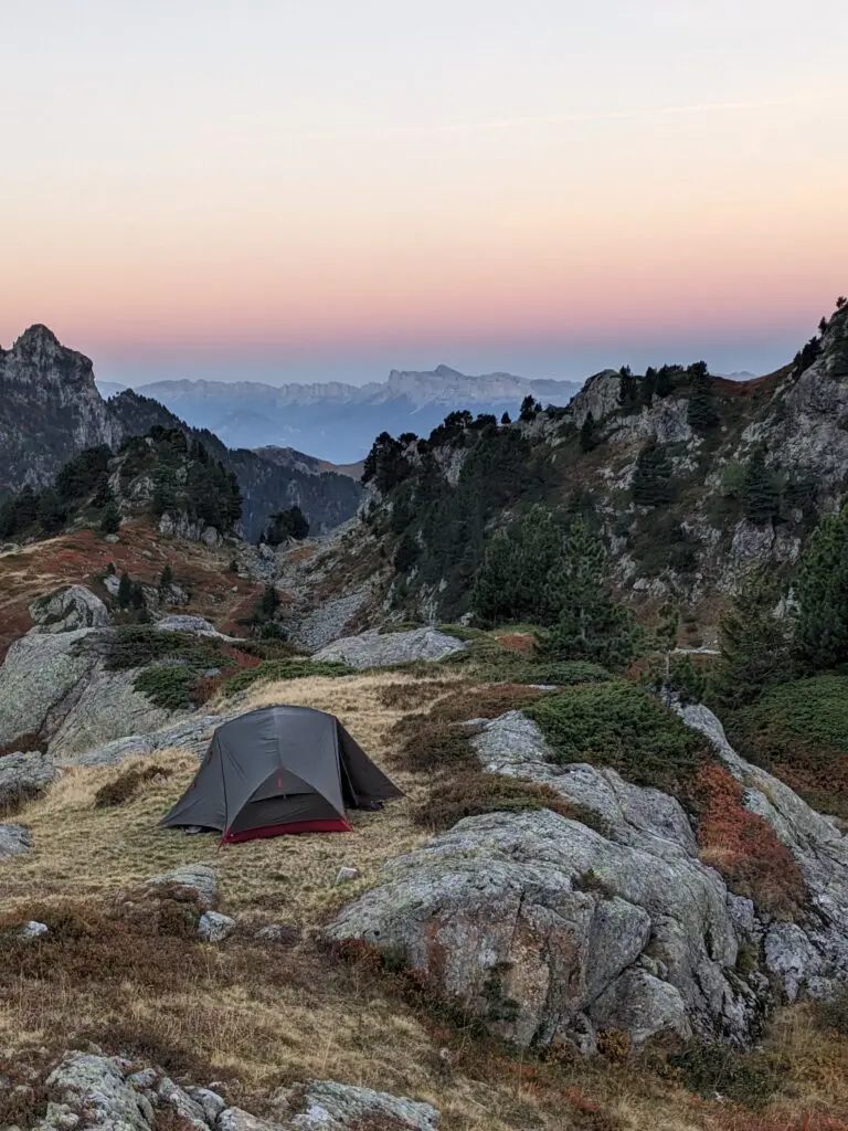 2 jours de randonnée-bivouac au lac Longet en Belledonne