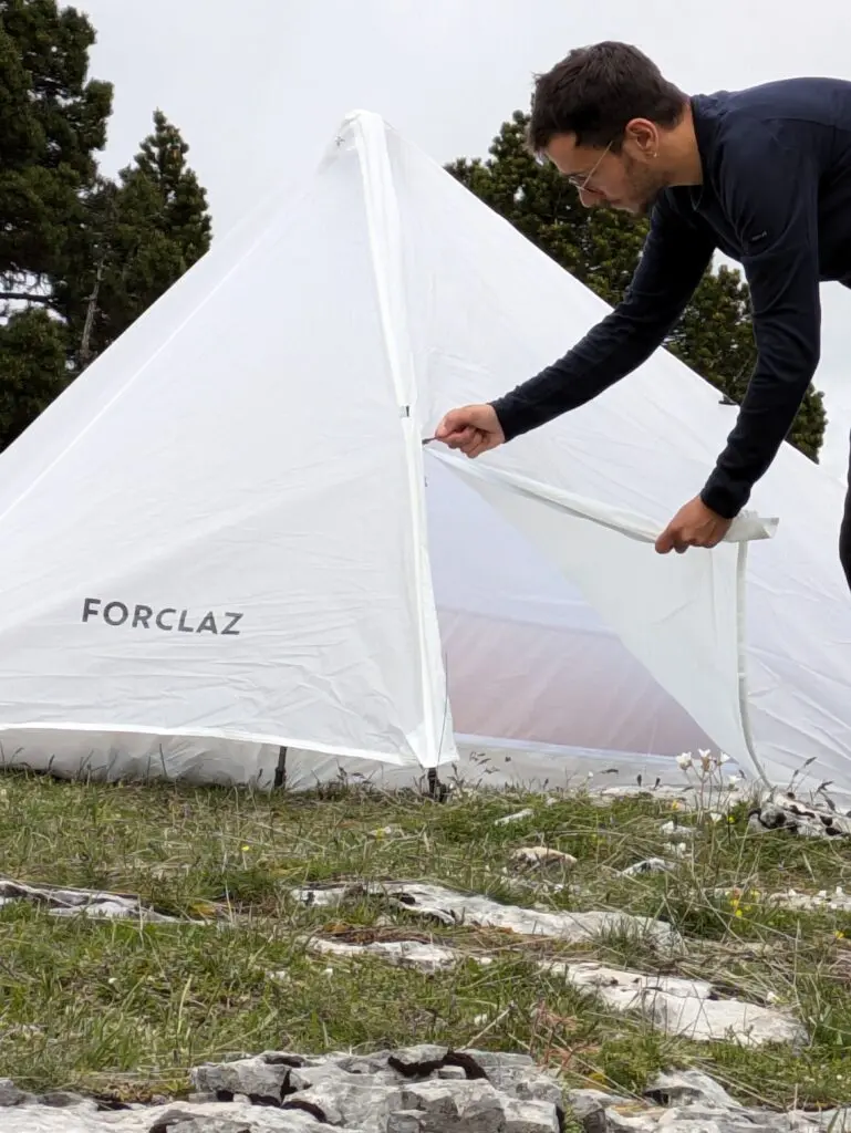 Test de la tente-tarp Forclaz MT900