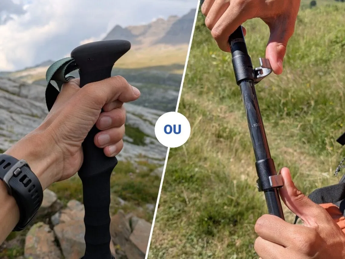 Bâtons de randonnée alu ou carbone : lequel choisir ?