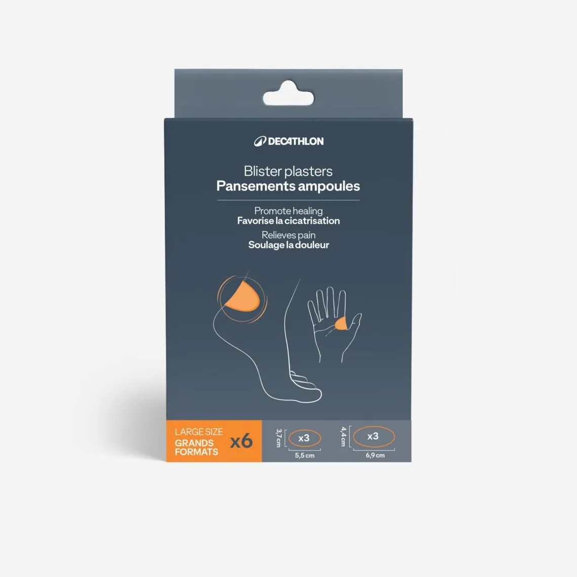 Pansement anti-ampoules grand format Decathlon